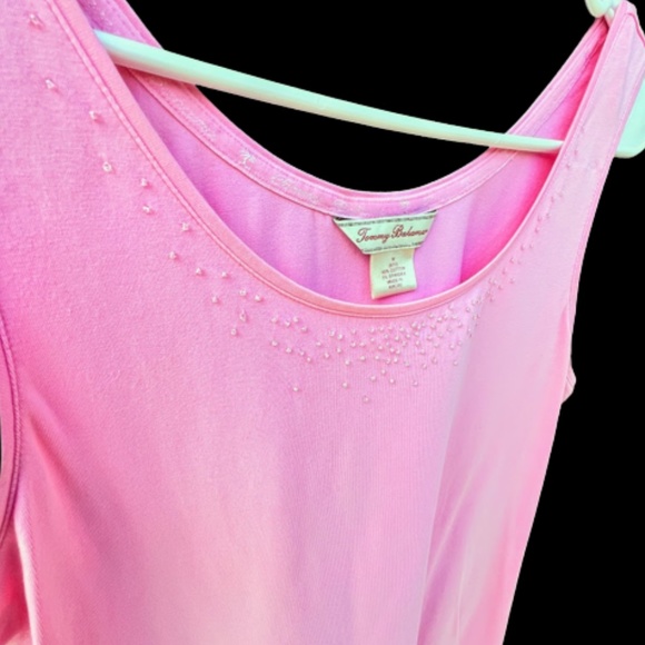 Tommy Bahama Beaded Embroidered Barbie Tank Top 🌸Host Pick🌸 - Picture 10 of 12